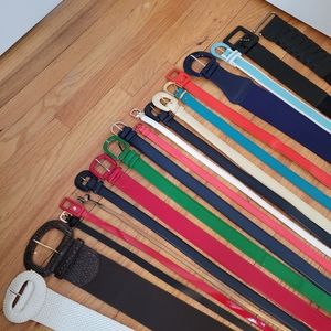 All of my belts! 19 belts total good for 28-32" waist.